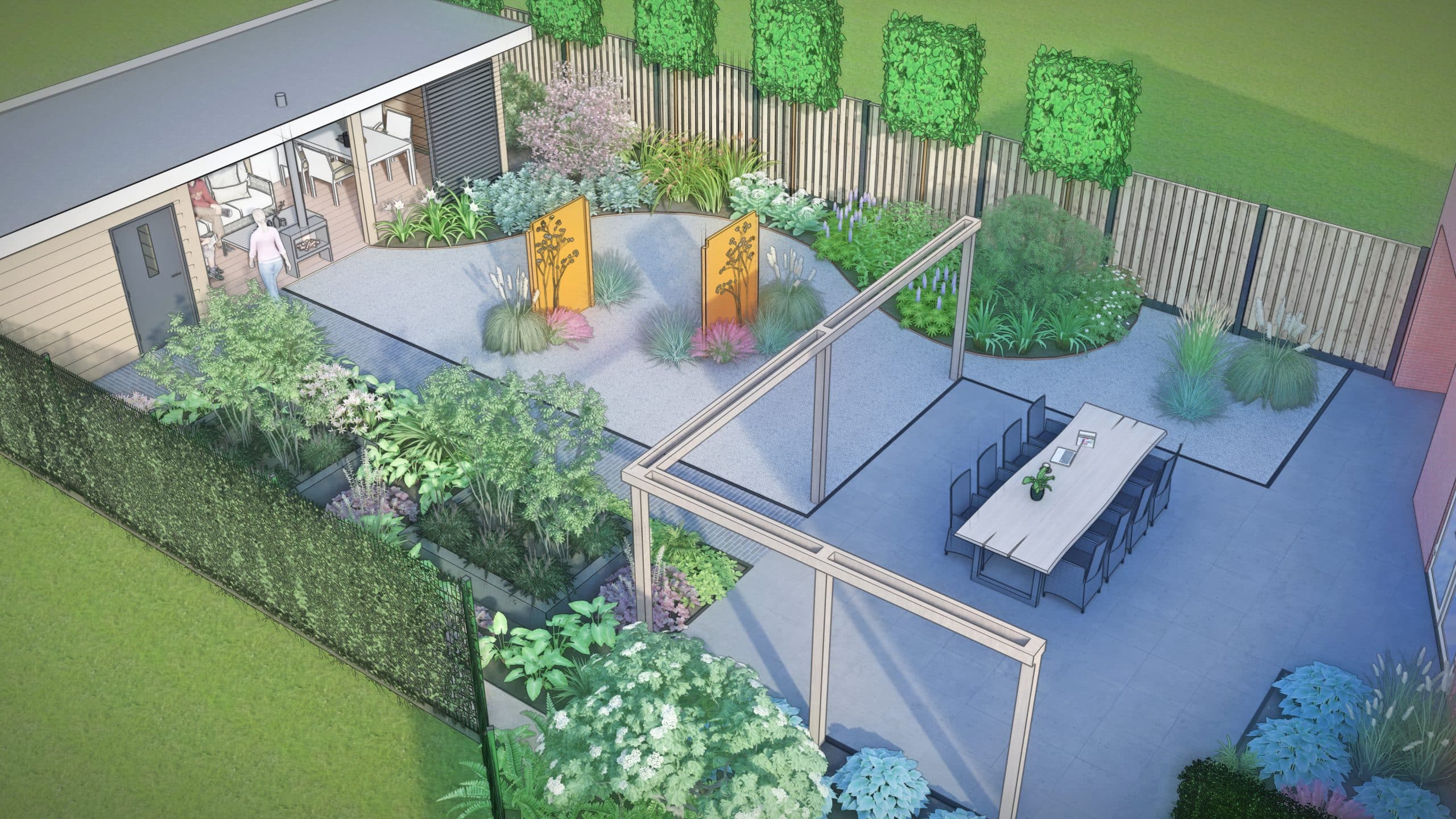 tuinrenovatie Loon op Zand 3D tuinontwerp